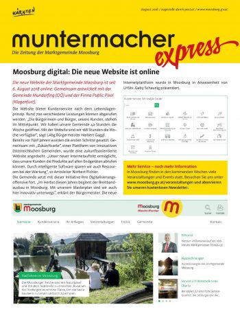 Muntermacher Express, August 2018