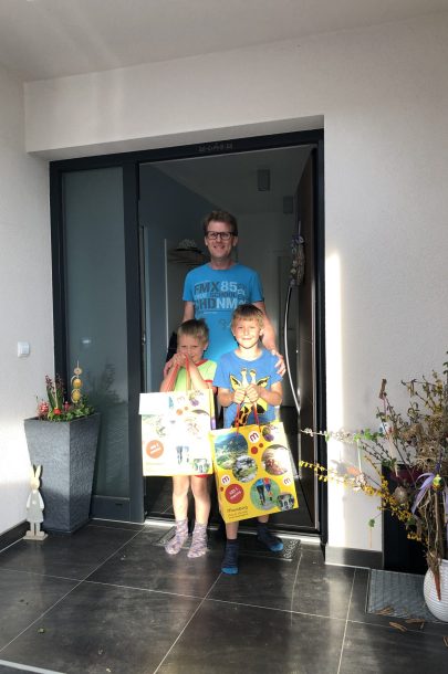 Gewinner Jonathan mit Bruder Kilian Gewinner Jonathan mit Bruder Kilian