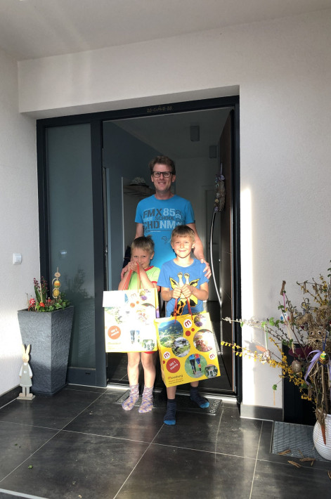 Gewinner Jonathan mit Bruder Kilian Gewinner Jonathan mit Bruder Kilian