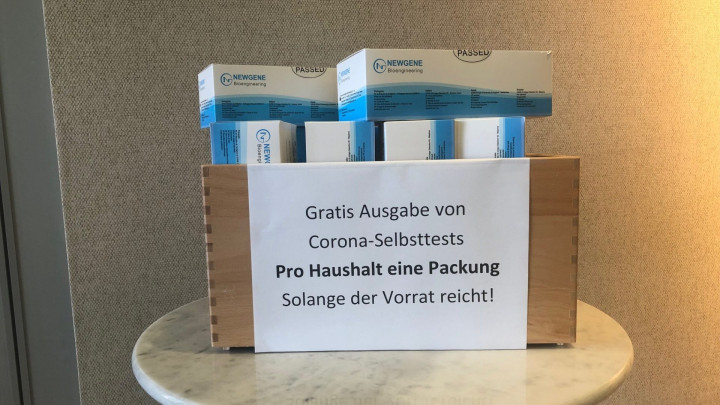 Gratis Antigentest-Packungen erhältlich