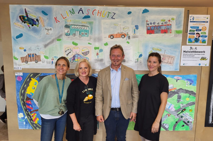 KEM-Managerin Hiltrud Presch-Glawischnig, KEM-Managerin Birgit Marwieser, Bgm Gernot Bürger, Stefanie Schasché vom e5-Team