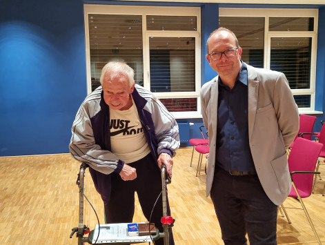 Herr Walter mit Dr. Christian Leschanz