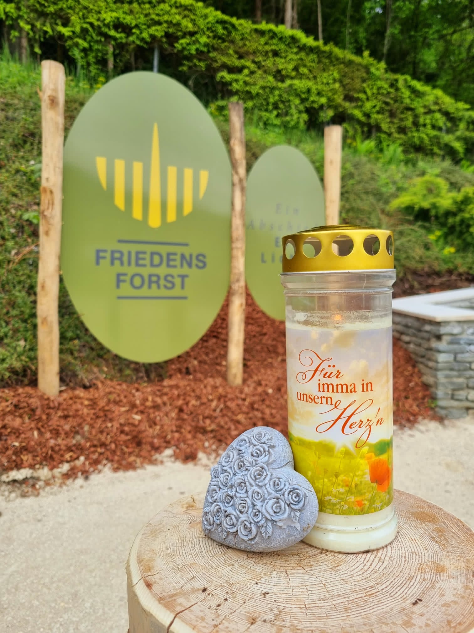 Schilder m Kerze Schilder m Kerze