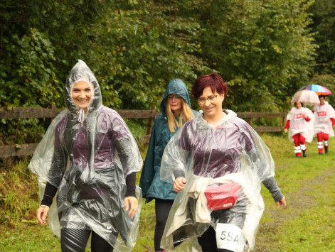 Regen Teilnehmerinnen