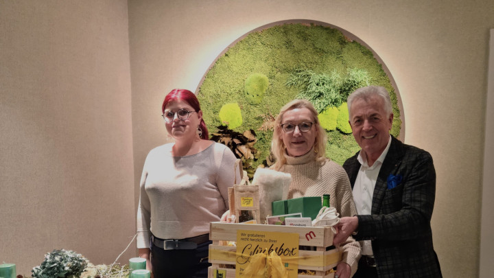 Übergabe Glücksbox