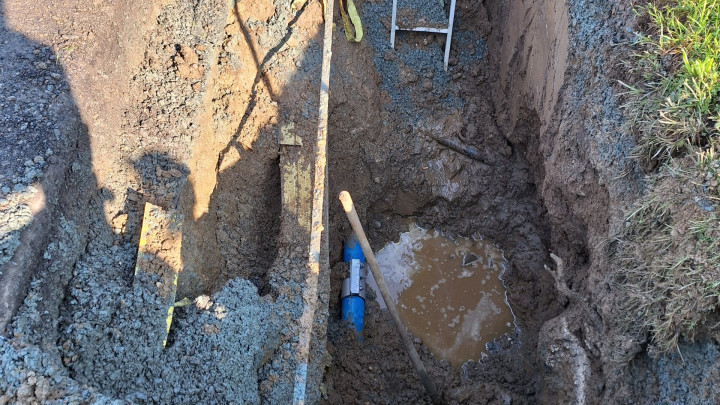 Rohrbruch in Seigbichl repariert