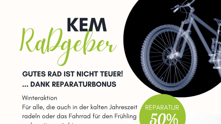 KEM-Aktion Reparaturbonus mit Radldoktor