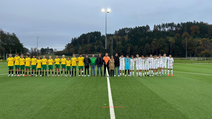 Spannendes Fußballspiel der U15 im Rahmen des Kärntner KulturTandems/Kulturni Tandem in Moosburg