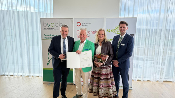 "Gütesiegel Betriebliche Gesundheitsförderung": Gesundheit im Vordergrund