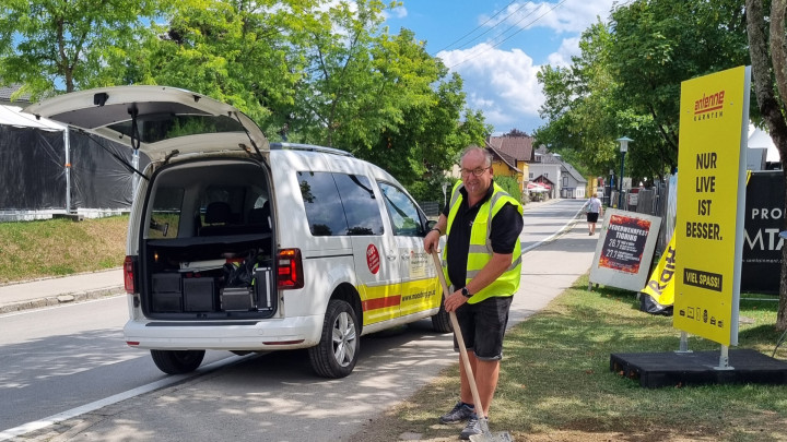 Barrierefreier Zugang zum Cafe Schlosswiese "Taste of Harmony"