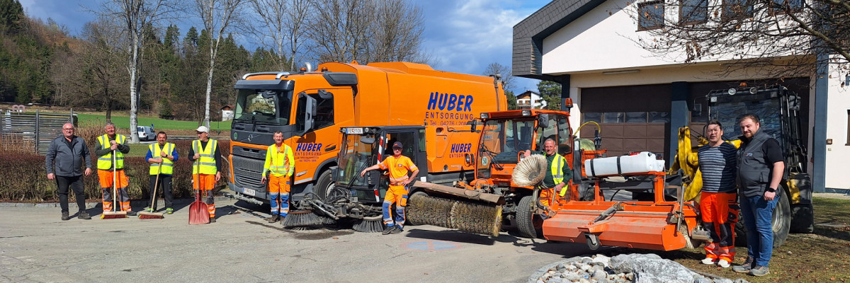 Mitarbeiter des Wirtschaftshofes Moosburg, Fa. Huber