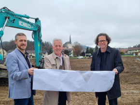 Baustellenbesuch: Leistbares Zukunftswohnen im Moosburger Ortskern im Bau!