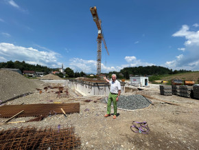Baustellenbesuch: Leistbares Zukunftswohnen im Moosburger Ortskern im Bau!