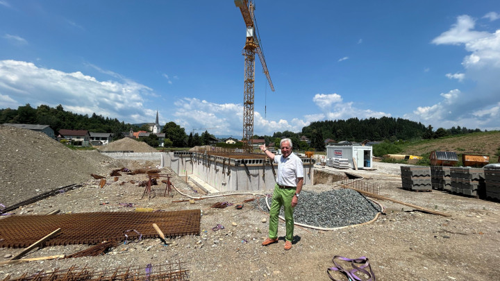 Baustellenbesuch: Leistbares Zukunftswohnen im Moosburger Ortskern im Bau!