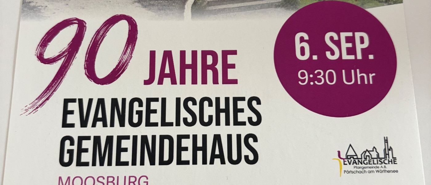 90 Jahre Evangelisches Gemeindehaus
