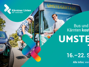 Umsteigertage 2026 - Kostenlos mit Bus und Bahn durch Kärnten