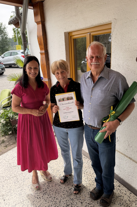 Astrid Brunner mit Familie Krause