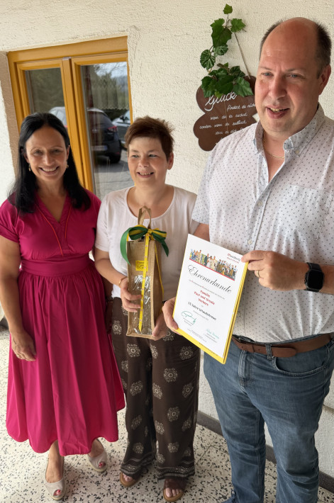 Astrid Brunner mit Familie Verbers_15 Jahre