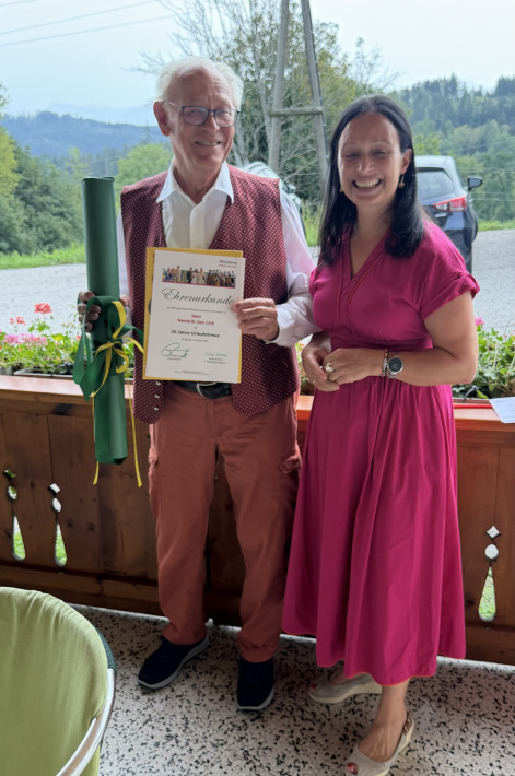 Astrid Brunner mit Herrn Lich_30 Jahre